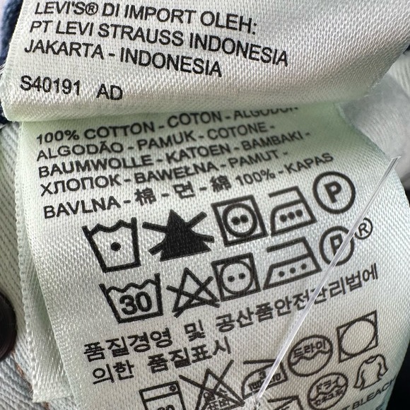 Levi's Men’s Selvedge 36x32 511 Dark Blue Wash Original pc9-04511-2048 - Picture 2 of 14